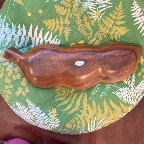 VTG MONKEY POD 3-bowl wood tray - Picture 2 of 3